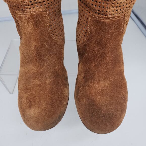 Ugg Boots 6 Brown Abilene Chestnut Knee High Slouchy Suede Boho Academia Flat - Picture 6 of 16